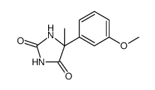 2,4-Imidazolidinedione, 5-(3-methoxyphenyl)-5-methyl Structure