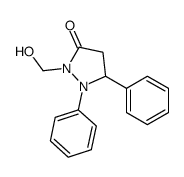 2-(hydroxymethyl)-1,5-diphenylpyrazolidin-3-one Structure
