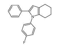 1-(4-fluorophenyl)-2-phenyl-4,5,6,7-tetrahydroindole结构式