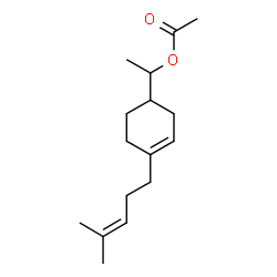 α-methyl-4-(4-methylpenten-3-yl)cyclohex-3-ene-1-methyl acetate Structure