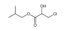 Propanoic acid, 3-chloro-2-hydroxy-, 2-methylpropyl ester结构式
