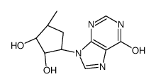 9-[(1R,2S,3R,4S)-2,3-dihydroxy-4-methylcyclopentyl]-3H-purin-6-one Structure