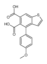 4-(4-Methoxy-phenyl)-benzo[b]thiophene-5,6-dicarboxylic acid Structure