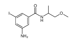 3-iodo-5-(2-methoxy-1-methylethylcarbamoyl)phenyl-ammonium结构式