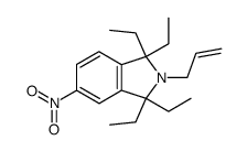 2-allyl-1,1,3,3-tetraethyl-5-nitro-1,3-dihydro-isoindole结构式