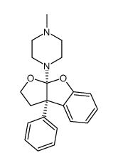 1-methyl-4-(3a-phenyl-3,3a-dihydro-2H-benzo[b]furo[3,2-d]furan-8a-yl)-piperazine结构式