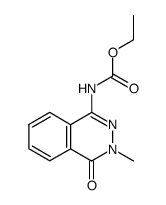 (3-methyl-4-oxo-3,4-dihydro-phthalazin-1-yl)-carbamic acid ethyl ester结构式