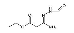 3-amino-3-(formylhydrazono)propionic acid ethyl ester Structure