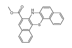 7H-dibenzo[c,h]phenothiazine-6-carboxylic acid methyl ester Structure