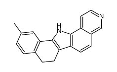 11-methyl-8,13-dihydro-7H-benzo[a]pyrido[3,4-i]carbazole结构式