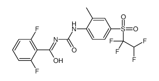 2,6-difluoro-N-[[2-methyl-4-(1,1,2,2-tetrafluoroethylsulfonyl)phenyl]carbamoyl]benzamide结构式