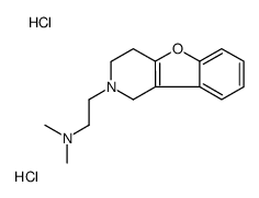 Benzofuro(3,2-c)pyridine, 1,2,3,4-tetrahydro-2-(2-(dimethylamino)ethyl )-, dihydrochloride structure