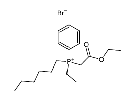 Ethyl-hexyl-ethoxycarbonylmethyl-phenyl-phosphonium-bromid Structure