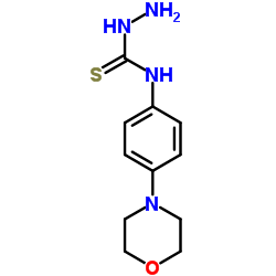 N-[4-(4-Morpholinyl)phenyl]hydrazinecarbothioamide Structure