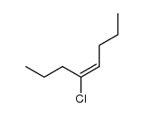 (E)-4-Chloro-4-octene Structure