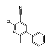 2-CHLORO-6-METHYL-5-PHENYLNICOTINONITRILE Structure