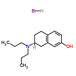 (7R)-7-(Dipropylamino)-5,6,7,8-tetrahydro-2-naphthalenol hydrobromide (1:1) Structure