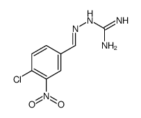 2-[(E)-(4-chloro-3-nitrophenyl)methylideneamino]guanidine Structure