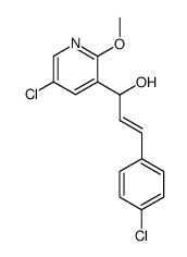 (E)-5-Chloro-α-(2-(4-chlorophenyl)ethenyl)-2-methoxy-3-pyridinemethanol Structure