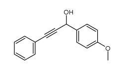 4-methoxy-α-(phenylethynyl)-benzenemethanol Structure