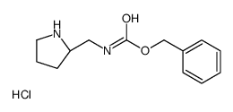 (S)-Benzyl (pyrrolidin-2-ylmethyl)carbamate hydrochloride structure