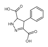 4-phenyl-4,5-dihydro-1H-pyrazole-3,5-dicarboxylic acid结构式