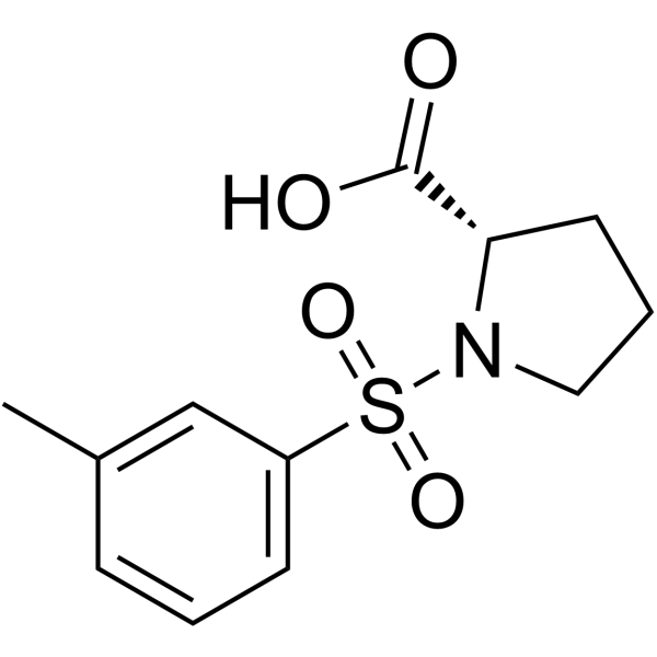 (m-Tolylsulfonyl)-L-proline Structure