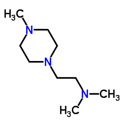 1-(2-dimethylaminoethyl)-4-methylpiperazine structure