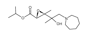 (2R,3R)-isopropyl 3-(1-(azepan-1-yl)-2-hydroxypropan-2-yl)-3-methyloxirane-2-carboxylate Structure