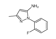 3-methyl-1-(2-fluorophenyl)-1H-pyrazol-5-amine结构式