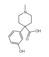 4-(3-hydroxy-phenyl)-1-methyl-piperidine-4-carboxylic acid Structure