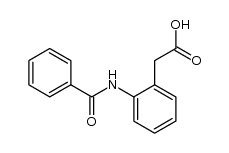 (2-benzoylamino-phenyl)-acetic acid Structure