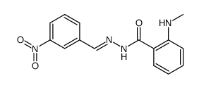 N-methyl-anthranilic acid-(3-nitro-benzylidenehydrazide)结构式