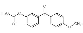 3-ACETOXY-4'-METHOXYBENZOPHENONE structure