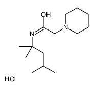 N-(2,4-dimethylpentan-2-yl)-2-piperidin-1-ylacetamide,hydrochloride Structure