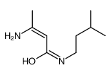 3-amino-N-(3-methylbutyl)but-2-enamide结构式