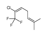 (2Z)-2-chloro-1,1,1-trifluoro-6-methylhepta-2,5-diene结构式