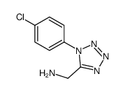 (1-(4-chlorophenyl)-1H-tetrazol-5-yl)Methanamine结构式