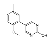 5-(2-methoxy-5-methylphenyl)-1H-pyrimidin-2-one结构式