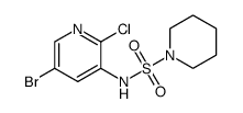 N-(5-bromo-2-chloropyridin-3-yl)piperidine-1-sulfonamide Structure