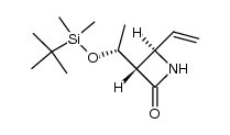 (3S,4R)-3-[(R)-1-(tert-butyldimethylsilyloxy)ethyl-4-vinyl-2-azetidinone] Structure