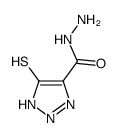 (9ci)-5-疏基-1H-1,2,3-噻唑-4-羧酸肼结构式
