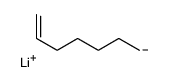 lithium,hept-1-ene Structure