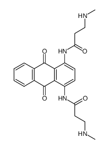 1,4-bis[3-(methylamino)propionamido]-9,10-anthracenedione结构式
