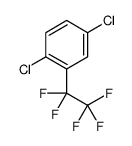 1,4-dichloro-2-(1,1,2,2,2-pentafluoroethyl)benzene结构式