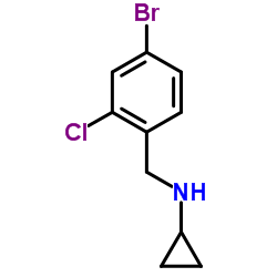 N-(4-Bromo-2-chlorobenzyl)cyclopropanamine structure