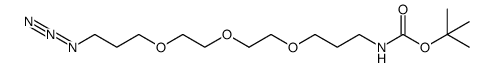 O-(3-azidopropyl)-O'-(N-Boc-aminopropyl)diethylene glycol structure