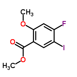 Methyl 4-fluoro-5-iodo-2-methoxybenzoate结构式