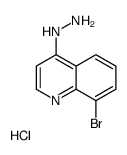 8-溴-4-肼基喹啉盐酸盐结构式