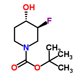 tert-butyl (3S,4S)-3-fluoro-4-hydroxypiperidine-1-carboxylate picture